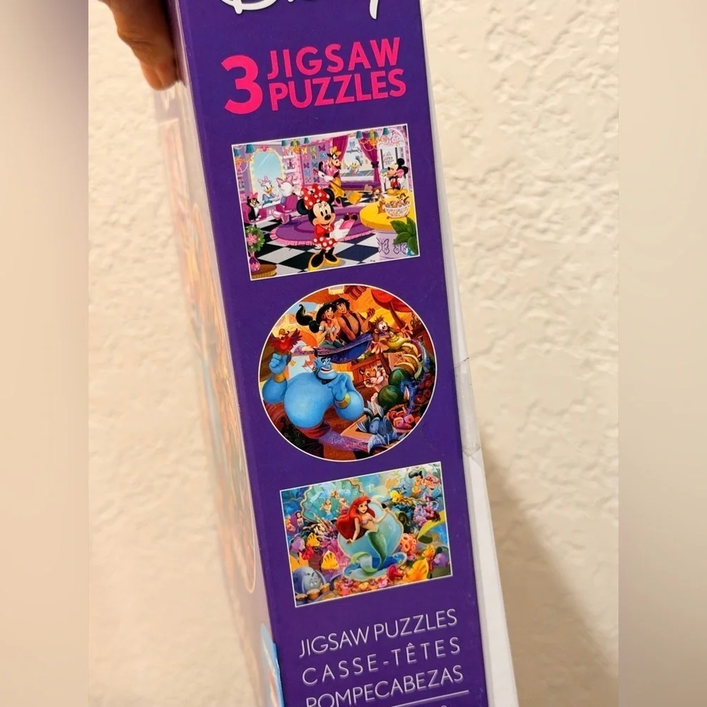 Disney puzzle Ceaco Jigsaw Puzzle Disney 3-1 Minnie Mouse, Ariel & Jasmine new